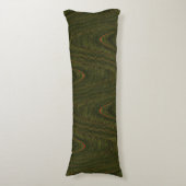 Coussins Longs Threads tissés Abstraits, Oreiller de corps vert f (Devant (Vertical))