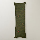 Coussins Longs Threads tissés Abstraits, Oreiller de corps vert f (Dos (Vertical))