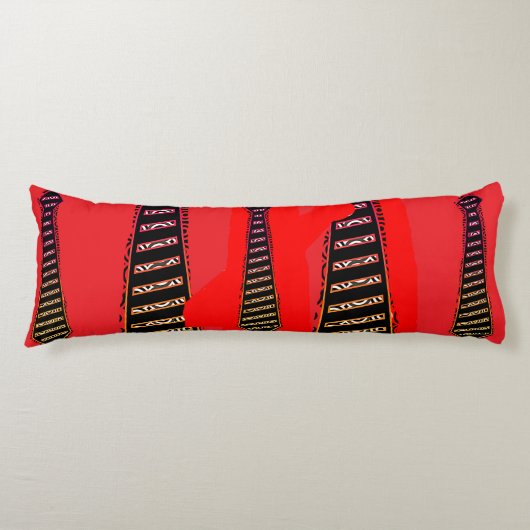 Coussins Longs Ties de nouveauté assortis rouges (Devant)