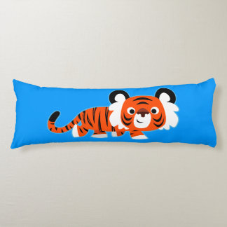 Coussins Longs Tigre de dessin mignon sur l'oreiller du corps du