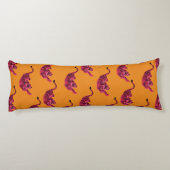 Coussins Longs Tigre - Rose Vibrant (Dos)
