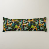 Coussins Longs Tigre tropical Forêt botanique Noire Jungle Safari (Devant)