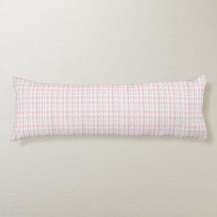 Coussins Longs Tissu à carreaux pastel de Pâques – Mignon