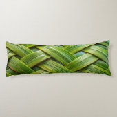 Coussins Longs Tissu de bambou vert frais (Dos)