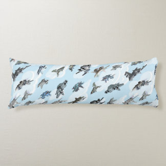 Coussins Longs Tissu motif des avions de guerre de dessin