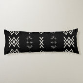 Coussins Longs Tissu noir et blanc (Dos)