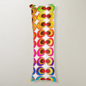 Coussins Longs Tissu psychédélique (Devant (Vertical))