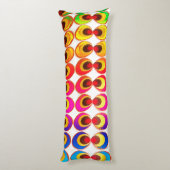 Coussins Longs Tissu psychédélique (Dos (Vertical))