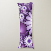 Coussins Longs Tomber dans l'amour Fleurs Abstraites et Coeurs Fr (Devant (Vertical))