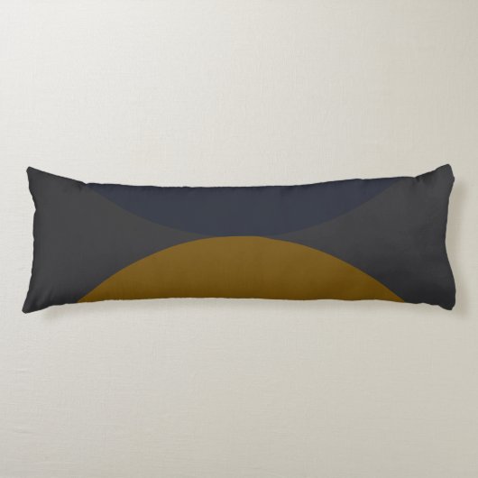 Coussins Longs Tonnerre de moutarde de bronze moderne du milieu d (Devant)