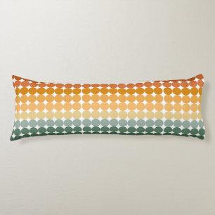 COUSSINS LONGS TONS VERT & ORANGE POIS
