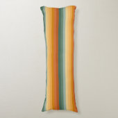 COUSSINS LONGS TONS VERT & ORANGE STRIPES & POIS (Devant (Vertical))