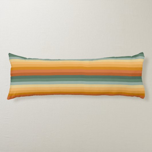 COUSSINS LONGS TONS VERT & ORANGE STRIPES & POIS (Devant)