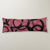 Coussins Longs Topaz fumé et cercles noirs (Dos)