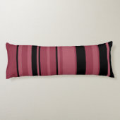 Coussins Longs Topaz fumé et rayures noires (Dos)