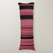 Coussins Longs Topaz fumé et rayures noires (Devant (Vertical))