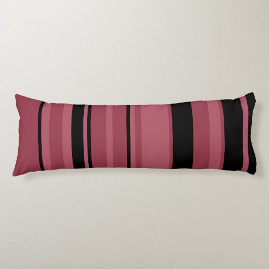 Coussins Longs Topaz fumé et rayures noires (Devant)