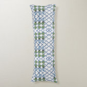 Coussins Longs Topiary Topiaries Bleu Blanc Ginger Jar Jars (Devant (Vertical))