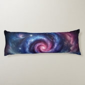 Coussins Longs Tourbillon Cosmique - Conception de Galaxie (Dos)