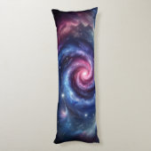 Coussins Longs Tourbillon Cosmique - Conception de Galaxie (Dos (Vertical))