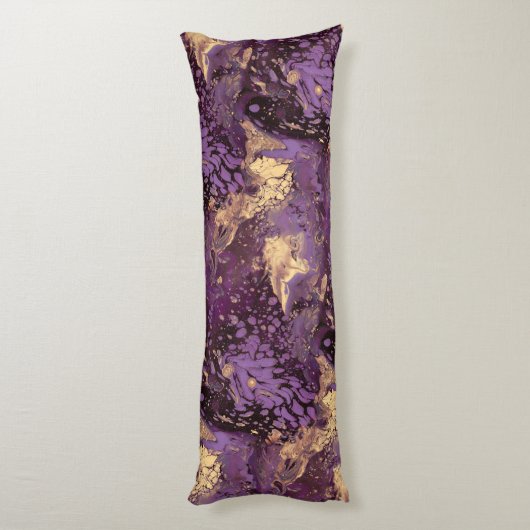 Coussins Longs tourbillon d'encre d'or iris : (Dos (Vertical))