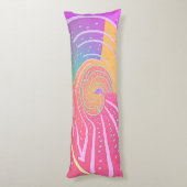 Coussins Longs Tourbillon Vortex Arc-en-ciel (Dos (Vertical))