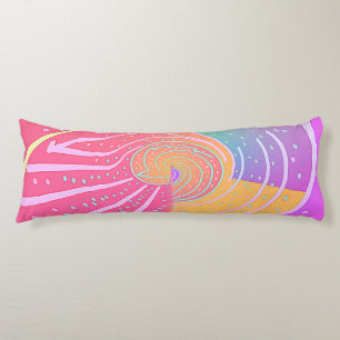 Coussins Longs Tourbillon Vortex Arc-en-ciel