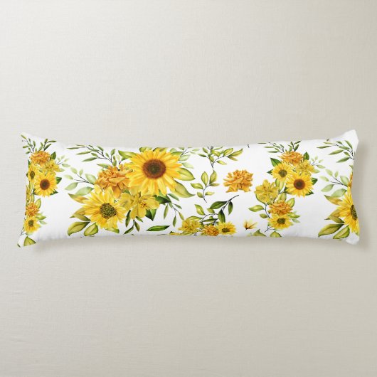 Coussins Longs Tournesol 8 (Devant)