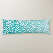 Coussins Longs Tourquoise Leopard Patters (Dos)