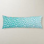 Coussins Longs Tourquoise Leopard Patters (Devant)