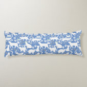 Coussins Longs Tous les chats motif.w.bx4 L Bleu BG (Dos)