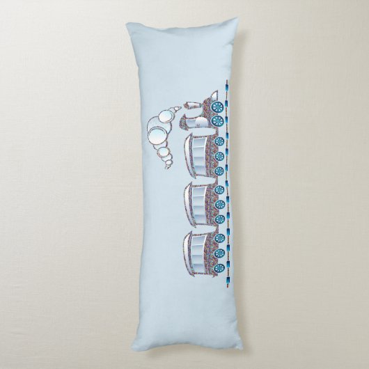 Coussins Longs Train de jouets (Dos (Vertical))