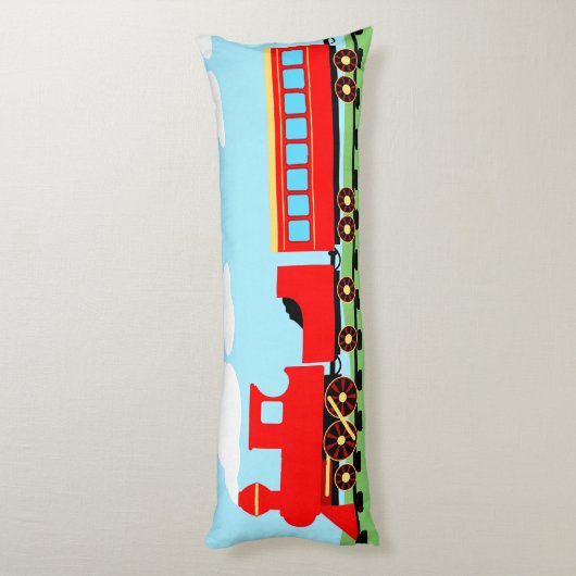 Coussins Longs Train rouge (Dos (Vertical))