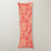 Coussins Longs Tranches de pamplemousse rose (Devant (Vertical))