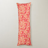 Coussins Longs Tranches de pamplemousse rose (Dos (Vertical))