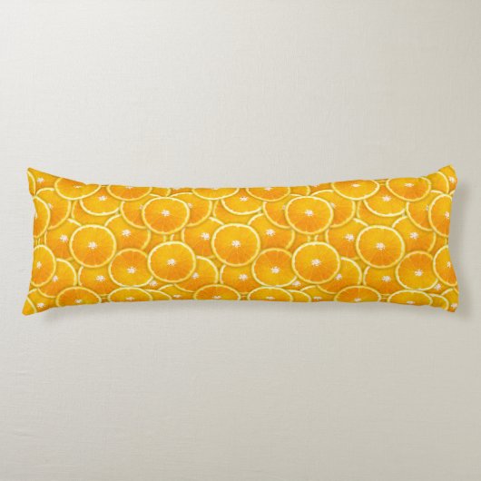 Coussins Longs Tranches orange (Devant)