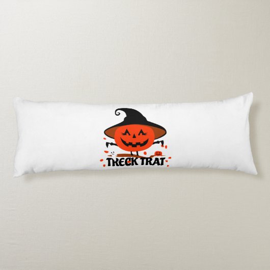 Coussins Longs Treck Trat Citrouille Sourire (Dos)