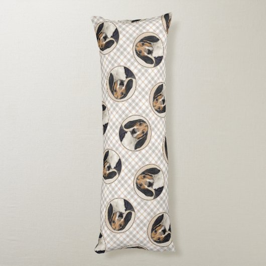 Coussins Longs Treeing Walker Coonhound Peinture Chien Art origin (Dos (Vertical))