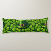 Coussins Longs Trèfle à quatre feuilles chanceux Saint Patrick Fê (Dos)