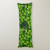 Coussins Longs Trèfle à quatre feuilles chanceux Saint Patrick Fê (Dos (Vertical))