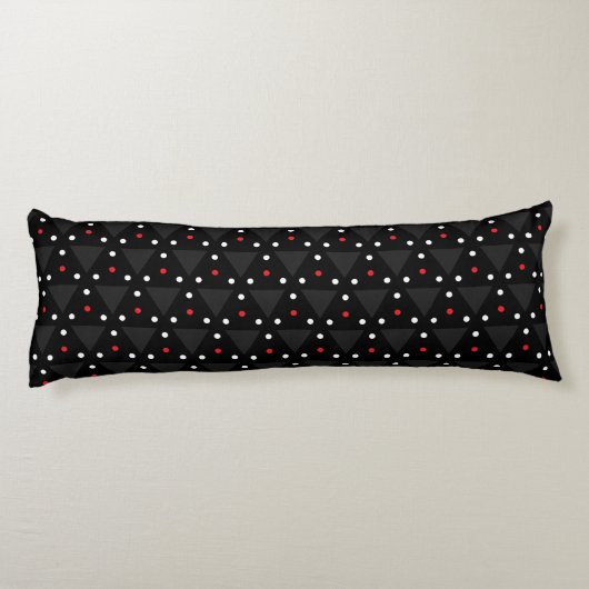 Coussins Longs Triangle noir UFO Motif moderne Abstrait (Dos)