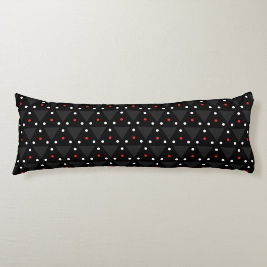 Coussins Longs Triangle noir UFO Motif moderne Abstrait (Devant)