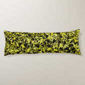 Coussins Longs Triangle noir vert jaune Motif sans couture (Dos)