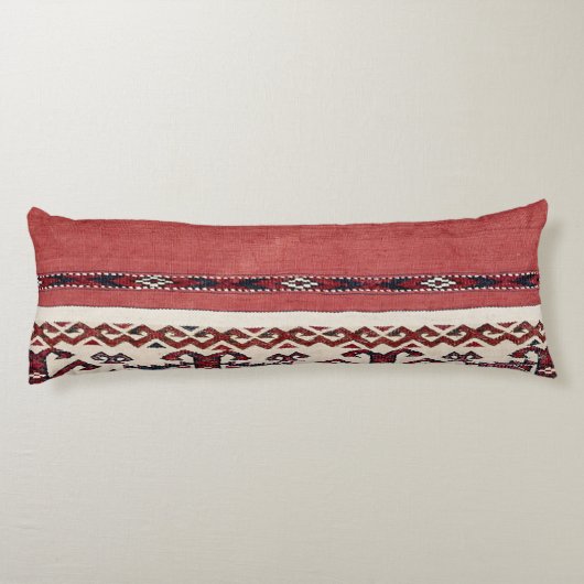 Coussins Longs Triangle Striangle Kilim III Rouge Noir Blanc (Dos)