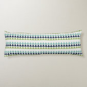 Coussins Longs Triangles Neptune, Seashell, Green et Navy (Dos)