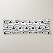 Coussins Longs Triangles noirs Motif moderne Arrière - plan perso (Dos)