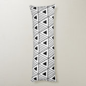 Coussins Longs Triangles noirs Motif moderne Arrière - plan perso (Dos (Vertical))