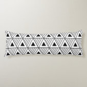 Coussins Longs Triangles noirs Motif moderne Arrière - plan perso (Devant)