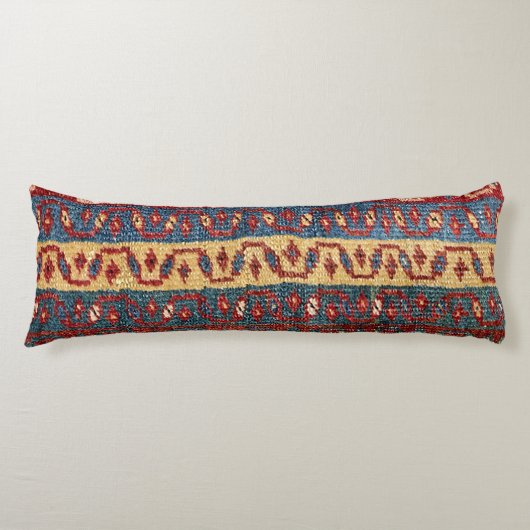 Coussins Longs Tribal Bands Zig Zag Yellow Blue Red Lines (Devant)