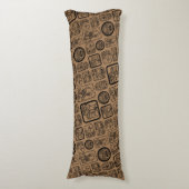 Coussins Longs Tribal MAYA ancien masque motif 1 (Devant (Vertical))